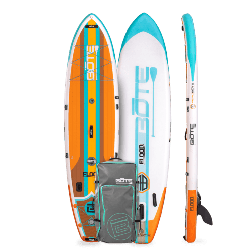 11' Flood Aero Inflatable Paddle Board Full Trax Ochre #color_full-trax-ochre