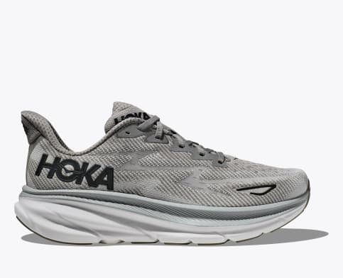 Hoka Clifton 9 Wide Shoes for Men Harbor Mist / Black