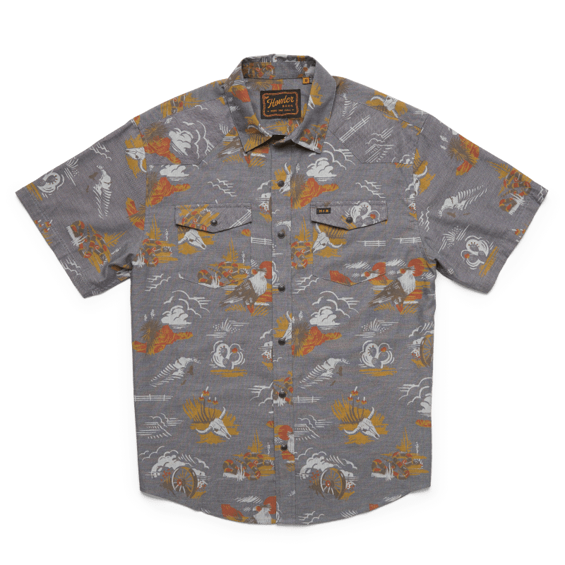 Howler Brothers H Bar B Short Sleeve Snapshirt for Men Caracara Country