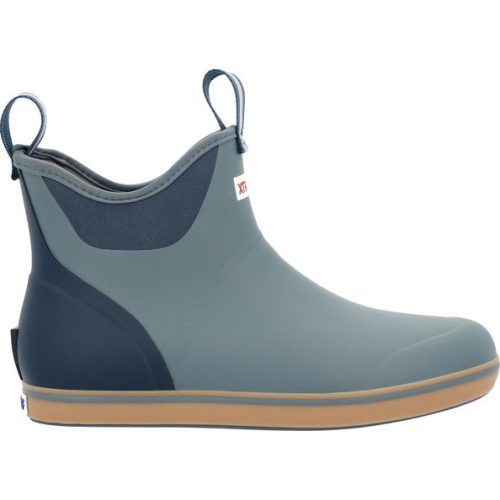 6 in Ankle Deck Boots for Men Pewter Grey/Blue #color_pewter-grey-blue