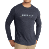 8 Weight Long Sleeve T-Shirt for Men Heather Charcoal