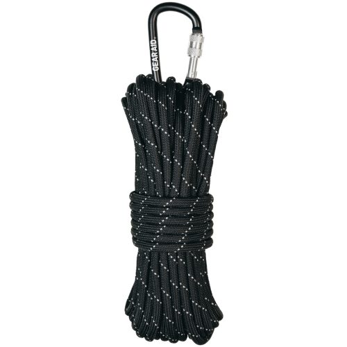 1100 Paracord 50ft Utility Line Black Reflective