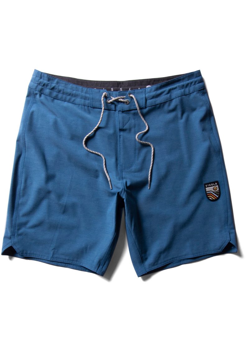 Vissla Solid Sets 17" Boardshort for Boys (Past Season) Ocean Blue