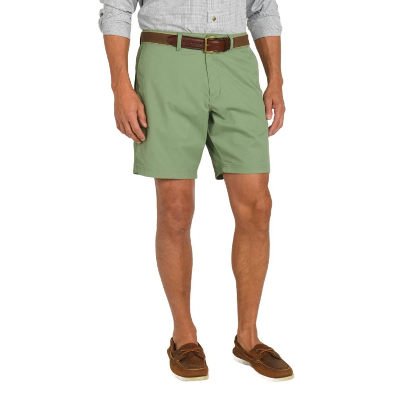 Duck Head 8" Harbor Performance Short for Men Loden Green #color_loden-green