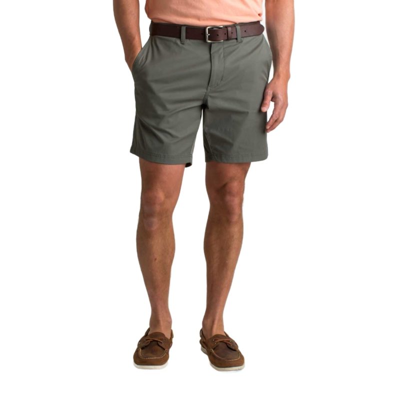 Duck Head 8" Harbor Performance Short for Men Gunmetal Gray #color_gunmetal-gray