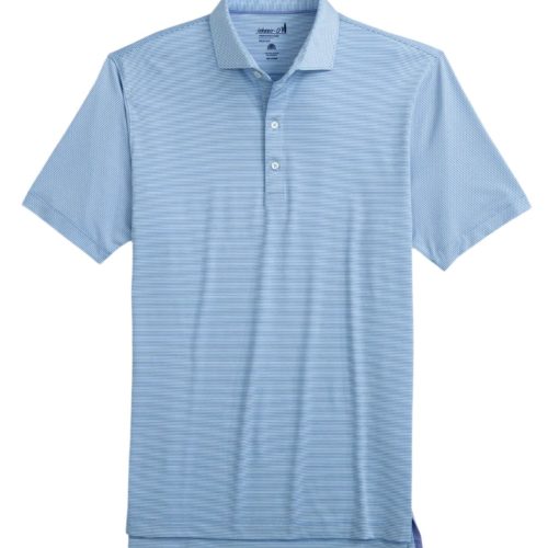 Johnnie-O Lyndon Striped Polo Shirt for Men Galaxy