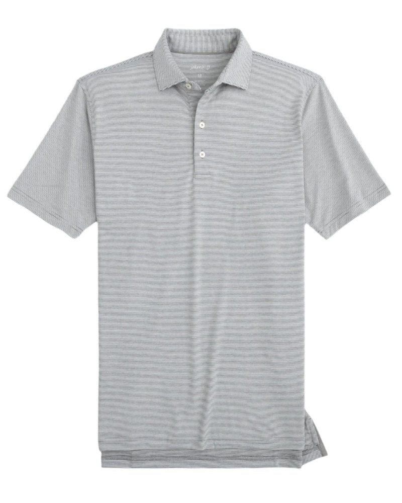 Johnnie-O Lyndon Striped Polo for Men Meteor