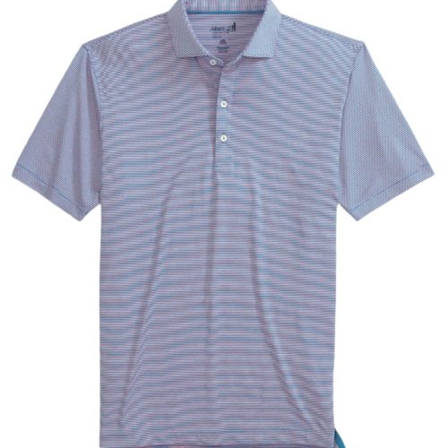 Johnnie-O Lyndon Striped Polo for Men Victory