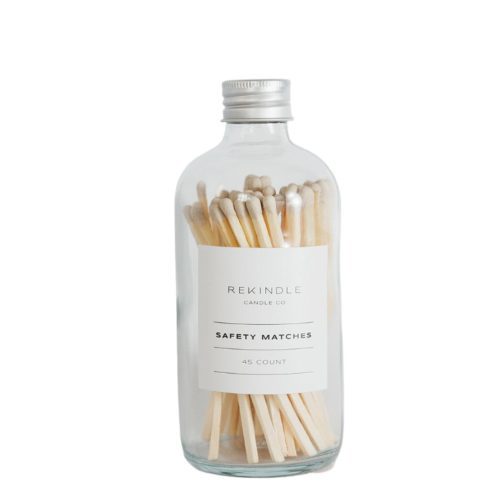 Rekindle Candle Co 4 in Candle Safety Matches White