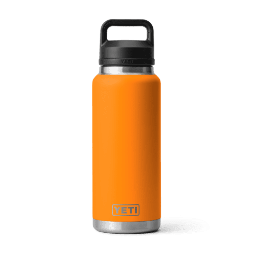 Yeti Rambler 36oz Water Bottle with Chug Cap King Crab Orange