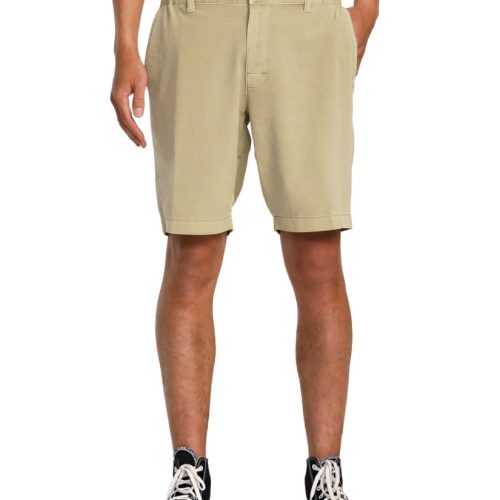 RVCA All Time Coastal Rinsed Hybrid Shorts for Men - 19" Khaki