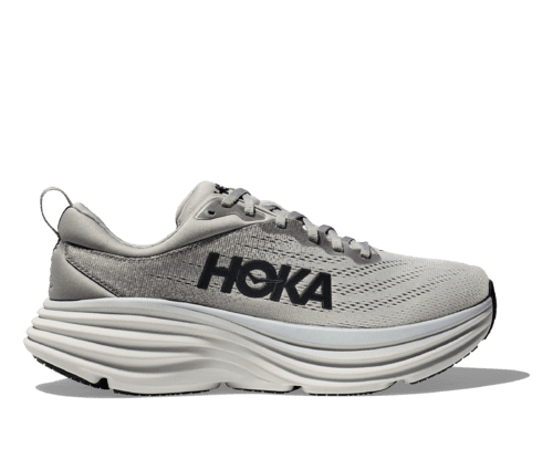 Hoka Bondi 8 Shoes for Men Sharkskin/Harbor Mist #color_sharkskin-harbor-mist