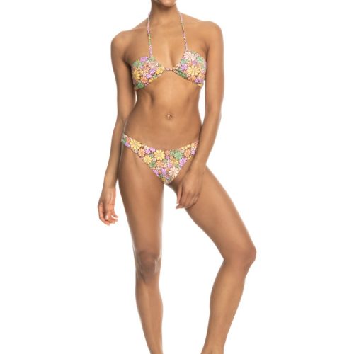 Roxy All About Sol High Leg Moderate Bikini Bottoms Root Beer All About Sol Mini