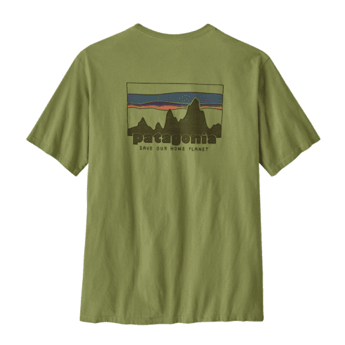 Patagonia '73 Skyline Organic T-Shirt for Men Buckhorn Green