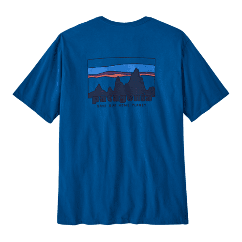 Patagonia '73 Skyline Organic T-Shirt for Men Endless Blue