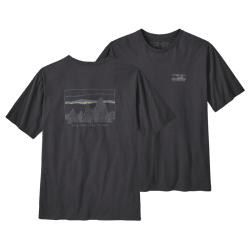 Patagonia '73 Skyline Organic T-Shirt for Men Ink Black