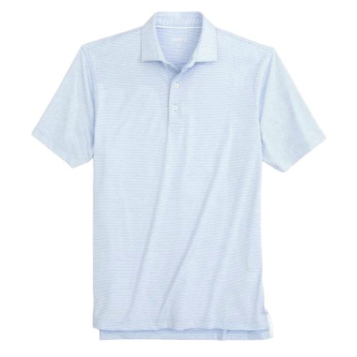 Johnnie-O Lyndon Striped Polo for Men Gulf Blue 